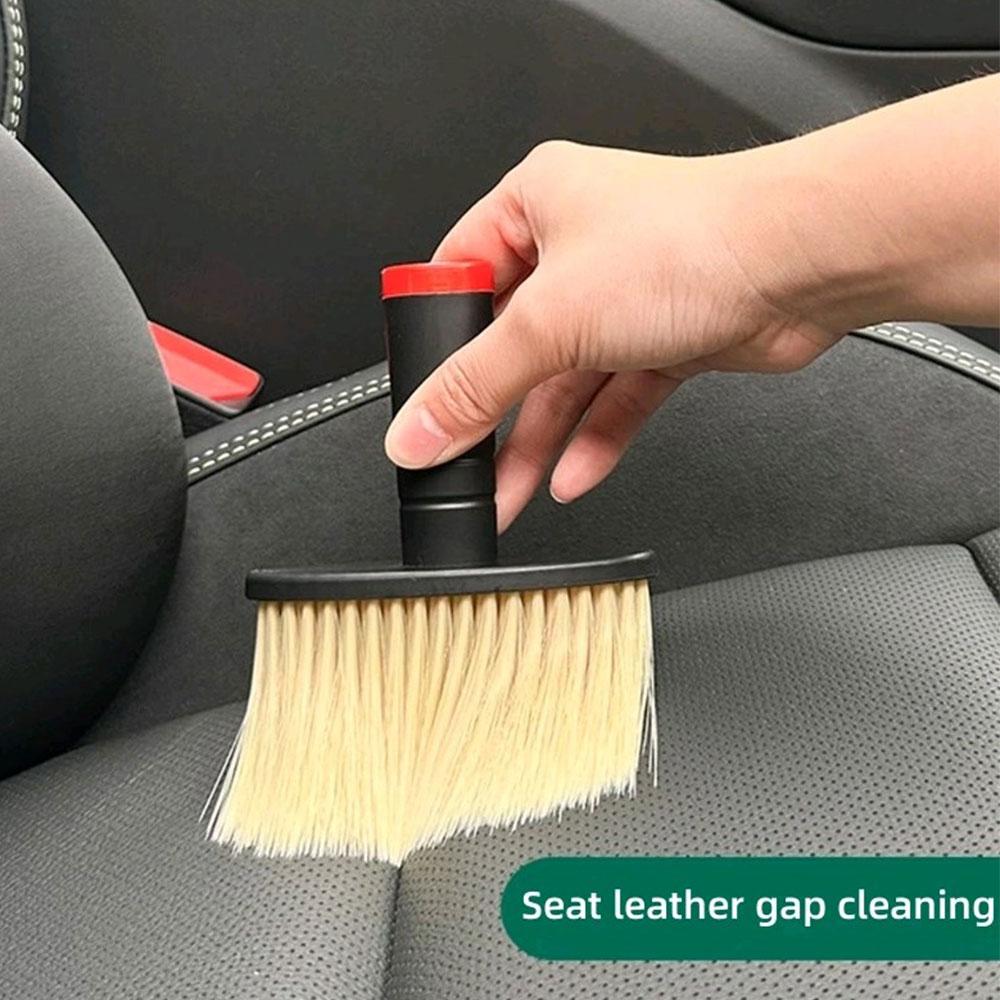 1Pc Car Detail Cleaning Tools Dust Remover Brush Car Air Conditioner Outlet Dust Removal Soft Bristles Brush Car Accessories