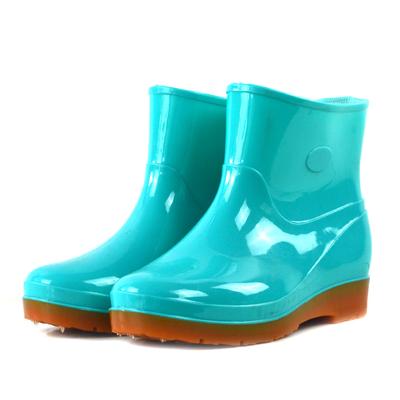 Four Seasons Dames Lage Schacht Regenlaarzen Waterdichte Schoenen PVC Schoenen Overschoenen Waterlaarzen Dames Enkel & Bootie Hoge kwaliteit CN