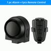 WSDCAM Fahrradalarm Vibrationsalarm Wasserdicht USB-Aufladung Fernbedienung 110 dB Fahrrad Motorrad Alarm Sicherheitschutz