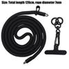 1Pcs Climbing Mobile Phone Lanyard 120cm Long Rotatable Clasp Crossbody Phone Strap with Patch Adjustable Neck Band Cord Chain