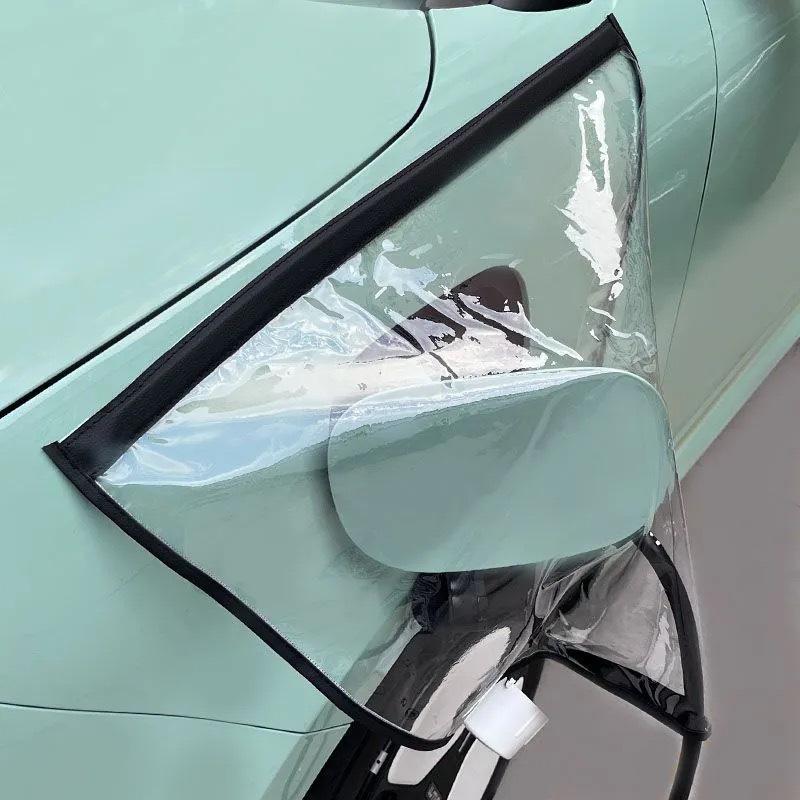 Electric Vehicle Charger Port Protection Cover Rainproof Dustproof Anti-Snow Durable Cover for Outdoor Cold Weather Use