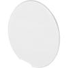 Car Towing Tow Eye Hook Cover Cap Compatible for Ford Explorer 2011-2015, Durable Plastic White Front Bumper Automotive Parts