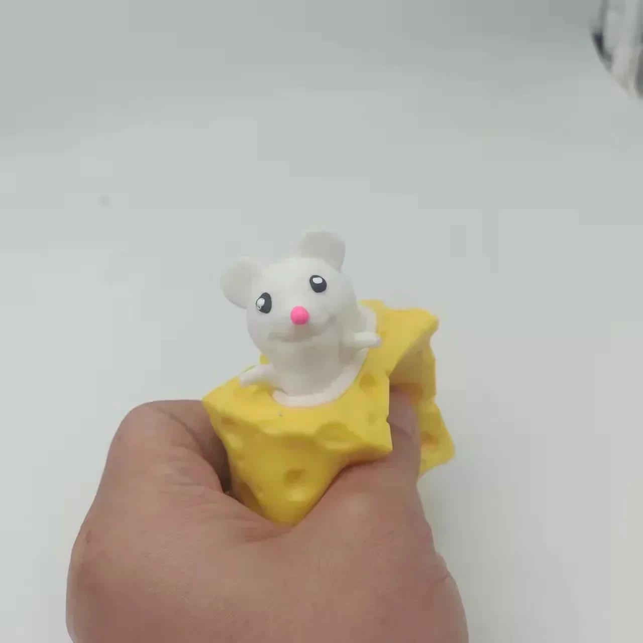Веселый антистресс-мяч Вент Белка Чашка Снятие стресса Домашнее животное Сыр Мышь Сыр Щипок Игрушка Розыгрыш Антистресс-игрушка Маленькие игрушки Игрушка-непоседа