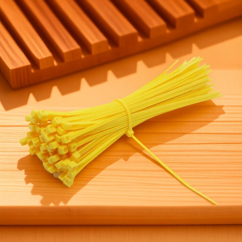 100 Stück 2,5 mm x 150 mm Selbstverriegelnde Nylon-Kabelbinder Weiß Schwarz Drahtorganisator Befestigungszubehör