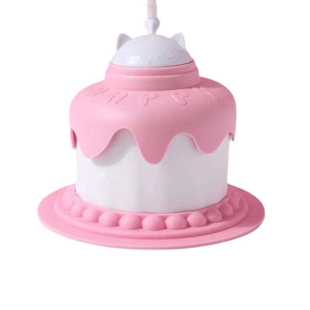 

Multi-functional Pet Cake Bowl Large Capacity Slow Feeder Bowl Cat Snack Toy Pet Parties розовый