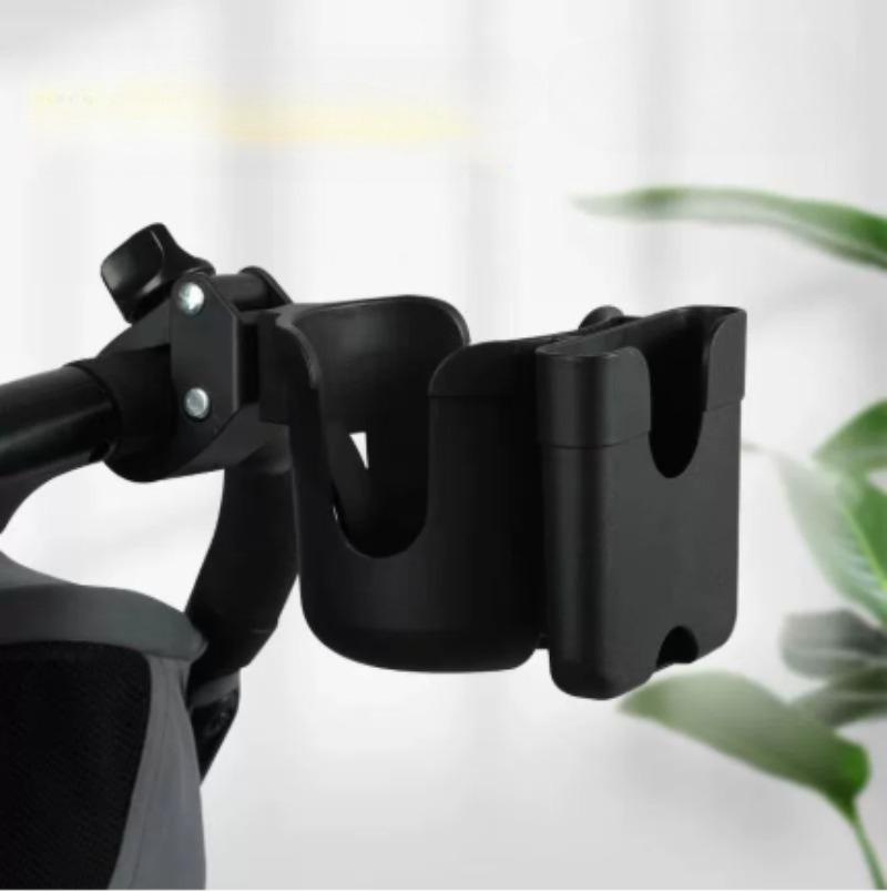 2-in-1 Universal Stroller Water Cup Holder With Phone Holder, Universal Bottle Holder For Wheelchair stroller Accessories
