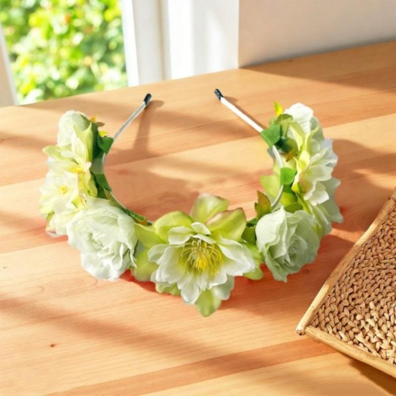Premium Fabric Rose Headpiece Exaggerated Exaggerated Flower Hair Accessory Peony Hair Hoop Lightweight Floral Headband
