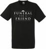 Funeral for A Friend Logo T-shirt Nera da Uomo Maglietta da Uomo Casual