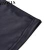 GMXIA Women's Fashion Casual Solid Color Print Summer Spring Skirt