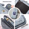 Cool Panda Print Wallet Fashion Casual Long Purse for Women Portable Multi Card Slot Zipper Pocket Handheld Bag