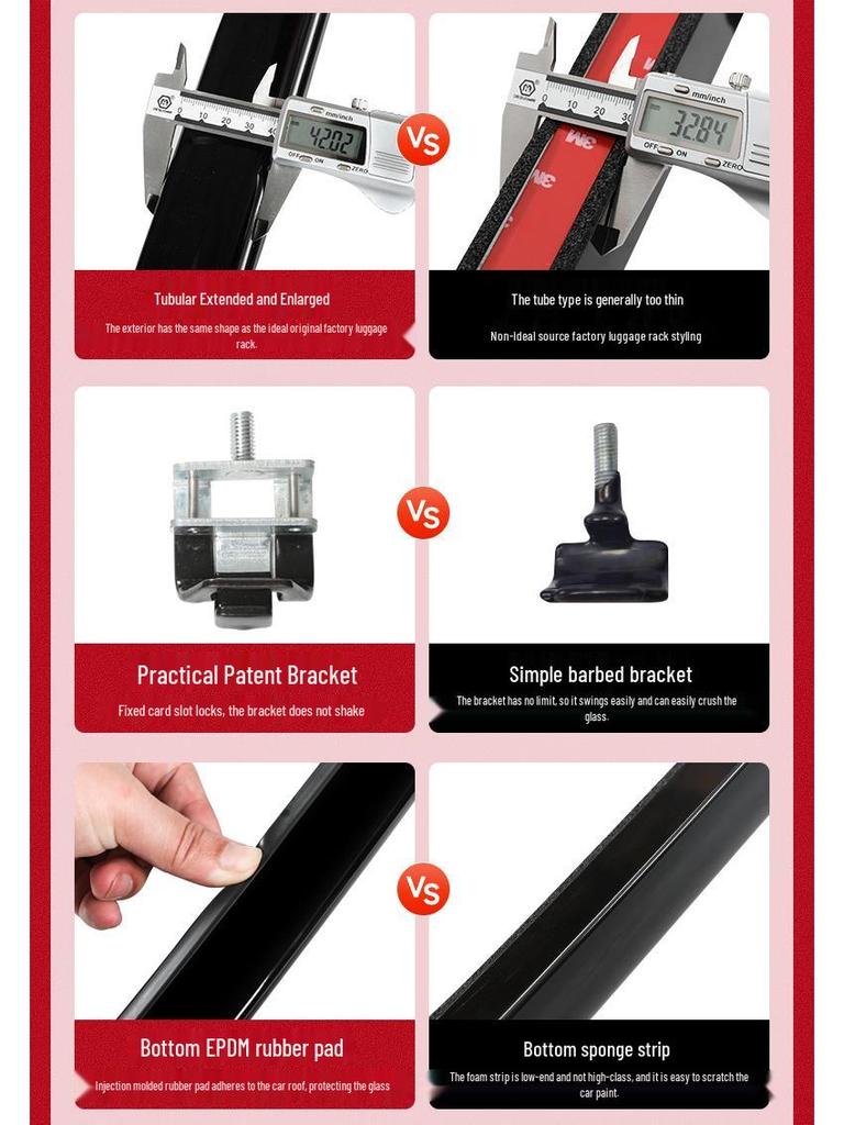Roof Rack Crossbars for Ideal L7/L8/L9: Exterior Aluminum Alloy Luggage Accessories