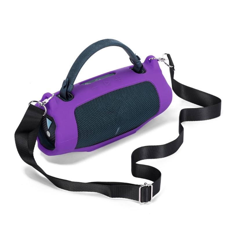 Durability Silicone Sleeve for Charge 6 Speaker Shoulder Pouch Shell Ensuring Perfect Fit and Easy Access to Port