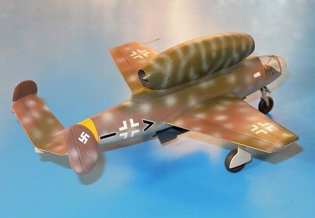 RS Model 1/72 Scale German Air Force Henschel Hs-132A Dive Bomber Plastic Model Kit 92266, Molded in Color