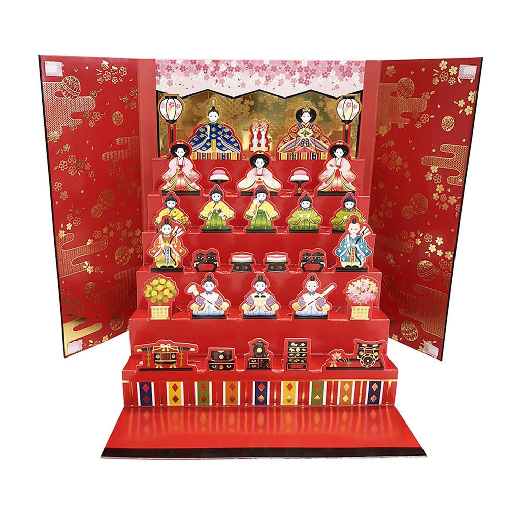 Sanrio Message Hinamatsuri Chest of Hina Doll Display JHN 719811 (SANRIO) Card, (Girl's Day), Drawers, 19-5