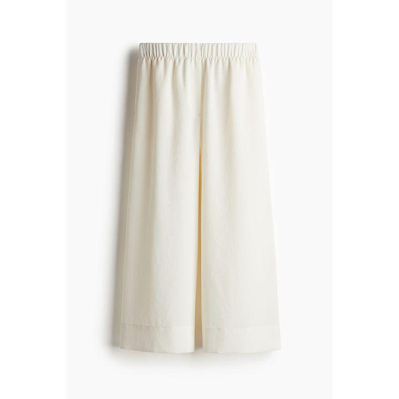 

HM 2025 Лето Новая Женская одежда Повседневные Кюлоты с широкими штанинами 1273562 Cream color 165/80