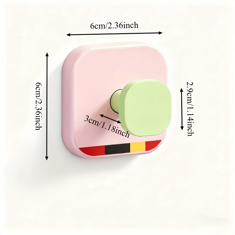 Dopamine Style Strong Adhesive Suction Cup Hooks, Seamless No-Drilling Back-of-Door & Bathroom Wall Storage Hooks for Home