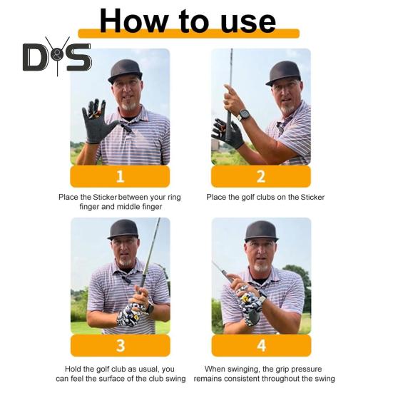 2 Stück Golfschlägergriffe, Golfschwung-Haltungskorrektor, Golfschläger-Handgriff-Trainingshilfe, Golfzubehör für das Golftraining im Freien und im Innenbereich