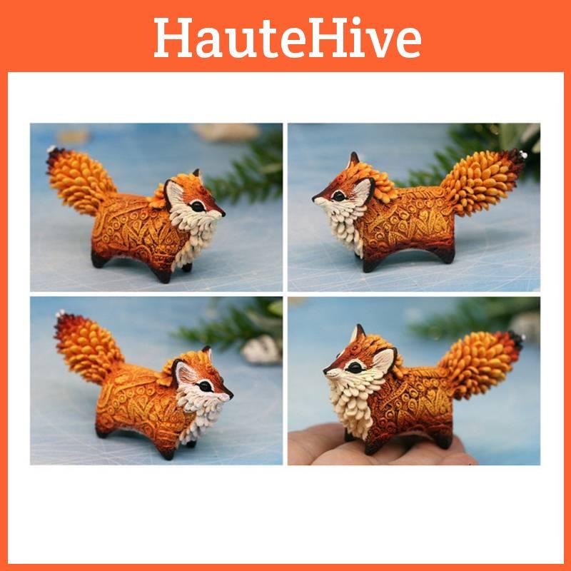 Fox Animal Handicraft Resin Statue Home/office Decoration