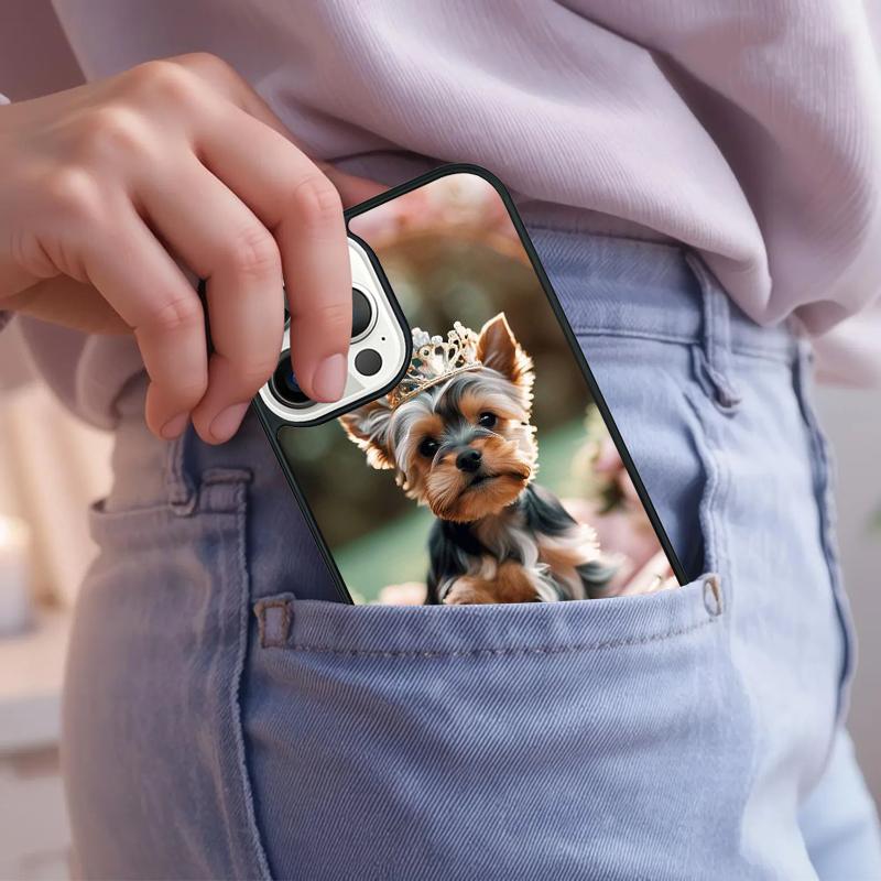 Yorkshire Terrier Yorkie Dog Pet Animal Phone Case For iPhone 17 Air 15 16e 14 13 Pro Max Coque 12 11 Pro Max PLUS Cover