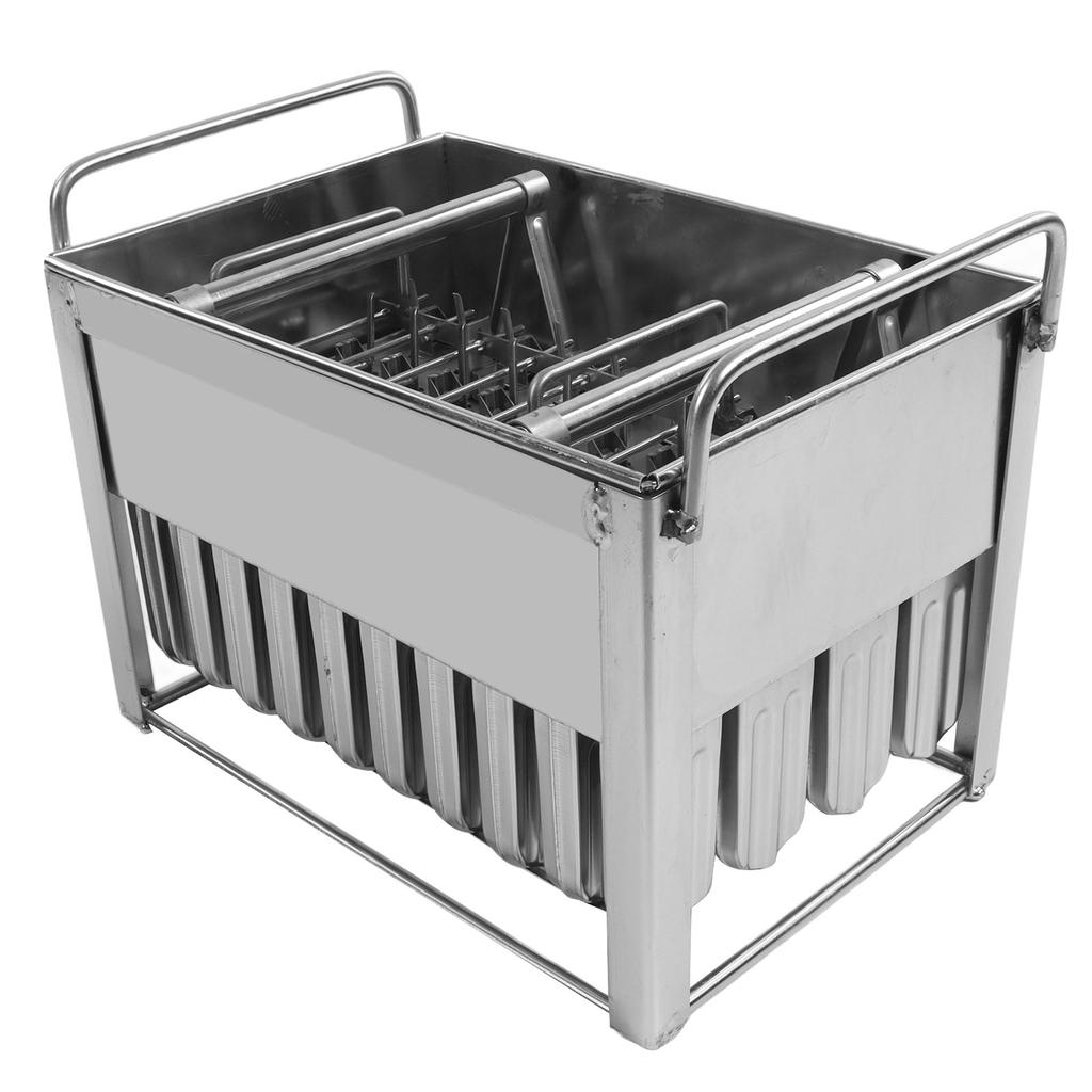 Ice Cream Maker Mold Food Grade 304 Stainless Steel Stick Holder with Lid for Home Commercial