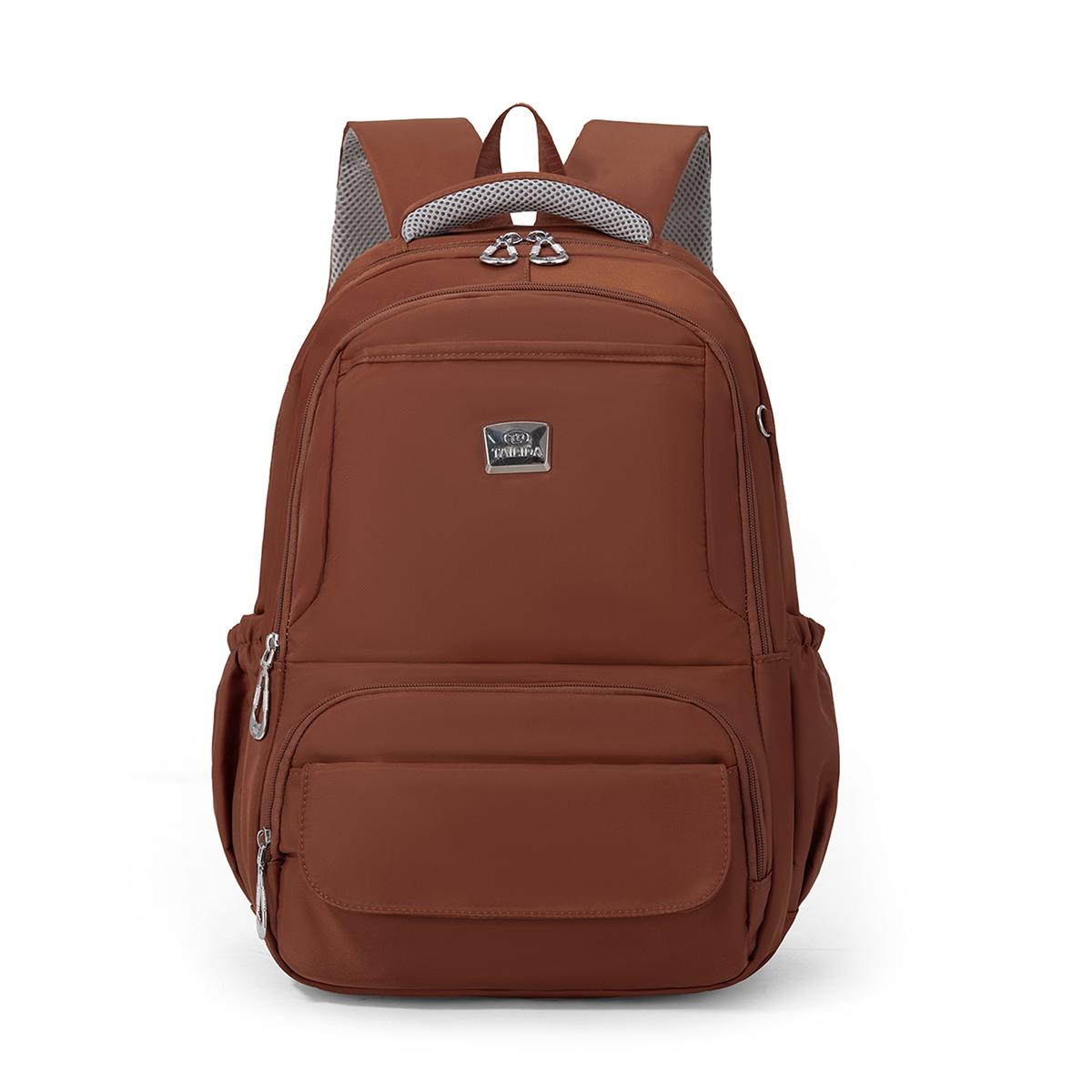 German Lightweight Spine-Protecting School Bag for Middle School Students, Boys, High School Students, Large Capacity Backpack for Girls, Durable коричневый