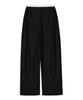 Nigaennikol Stripe Layered Pintuck Slacks_Black