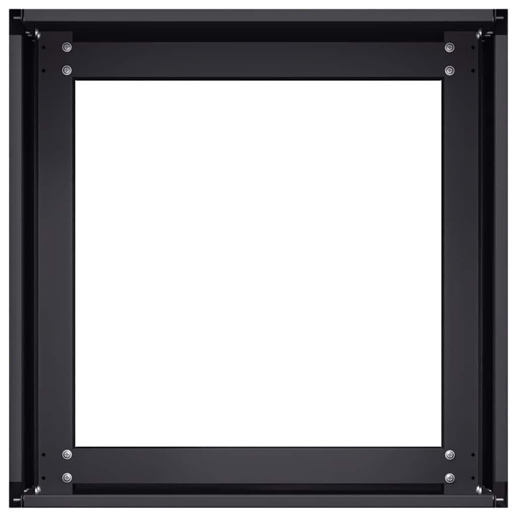 Black Pot 40X40X30 Cm Steel