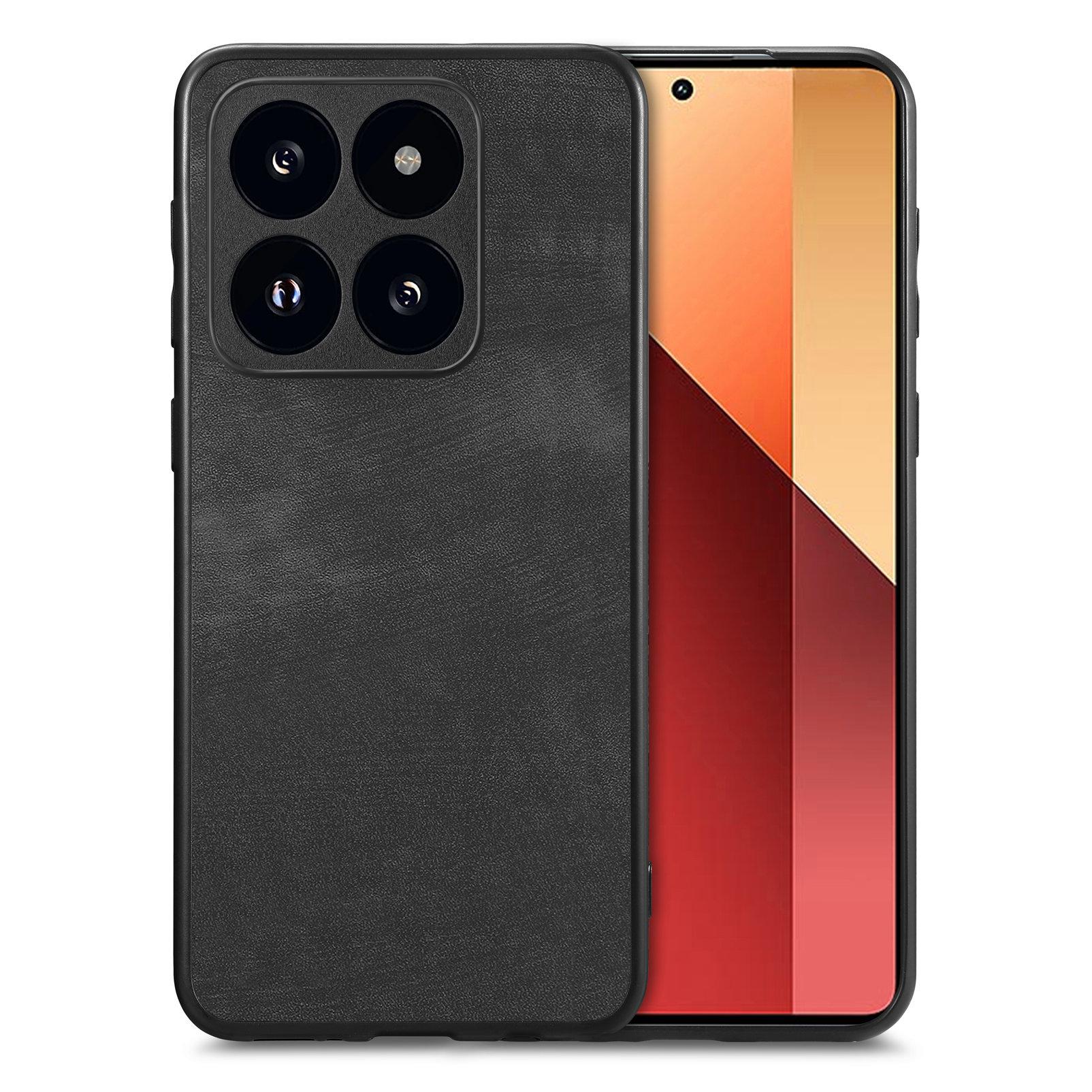 

Для Oppo F27 5G Чехол Противоударный Тонкий Ретро Кожаный Чехол-накладка для телефона Black