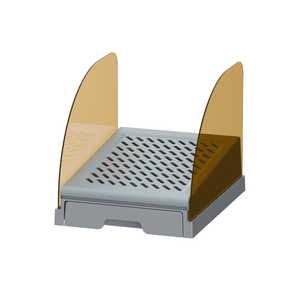Anti Tracking Cat Litter Ramp with Drawer Adjustable Height Cat Litter Catcher for Cat House