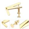 4Pcs Durable Metal Fine Tuners String Adjusters Replacement Parts for 3 4 4 4 Cello(Gold)