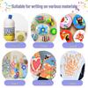 Dual-Tip Stackable Acrylic Markers - Quick-Drying Christmas Greeting Card Pens