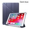 IPad Air 6 10,9" Kožené pouzdro proti pádu se slotem na pero a silikonovým airbagem pro 10,2" tablet