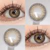 EYESHARE 1 Pair Natural Look Brown Contact Lenses Gray Lenses Eye Makeup Cosmetic Colored Softlens