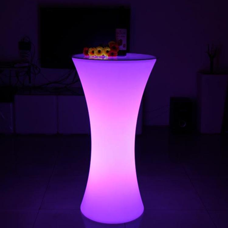 LED Illuminated High Table & Chairs Set - Nightclub Furniture