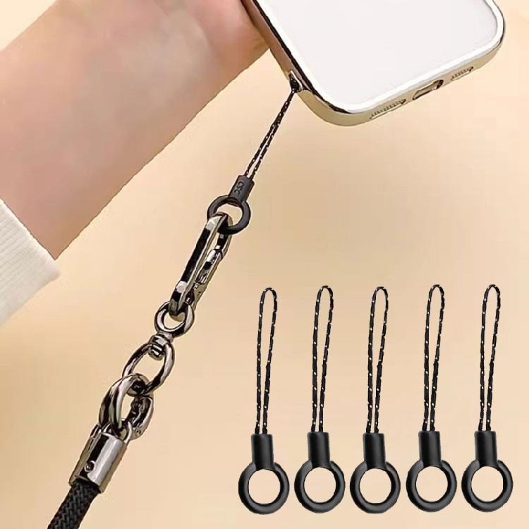 High Strength Nylon Lanyard Dot Design Detachable Rings Wrist Straps For Camera U Disk Backpacks Organization Rope 5/10pcs