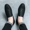 Brand Male Driving Footwear All-match Leather Fashion Casual Shoes Men Loafers Shoes Man Lightweight Luxury Mens Slip on Shoes