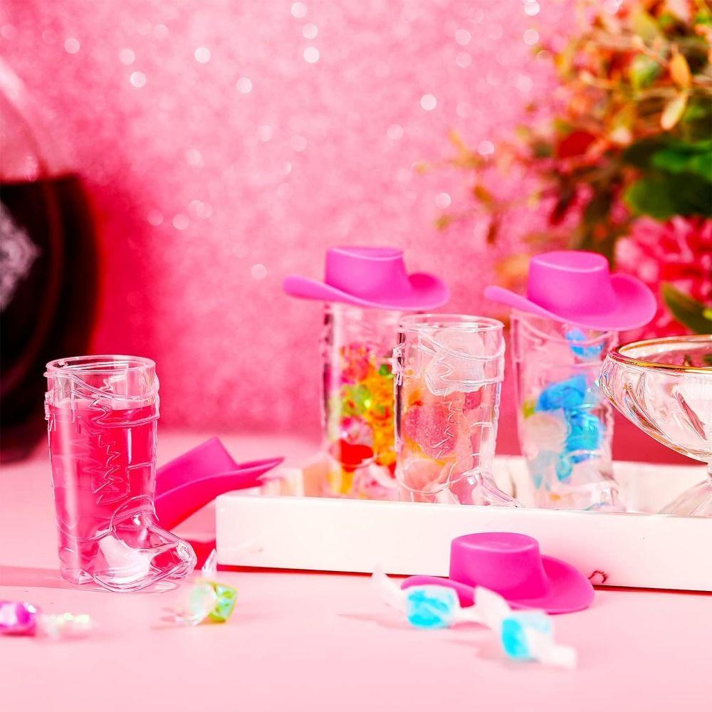 24/33 Pcs Portable Mini Plastic Boot Cups Set Miniature Hat Beer Boot Mugs  Wedding Party