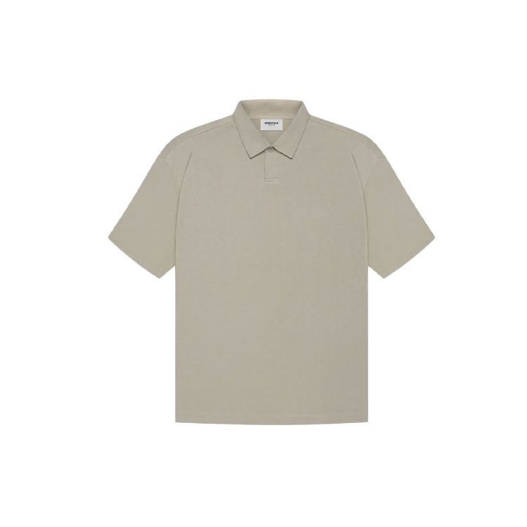 Fear of God Essentials Short Sleeve Polo Unisex Tops Moss FOG-SS21-583