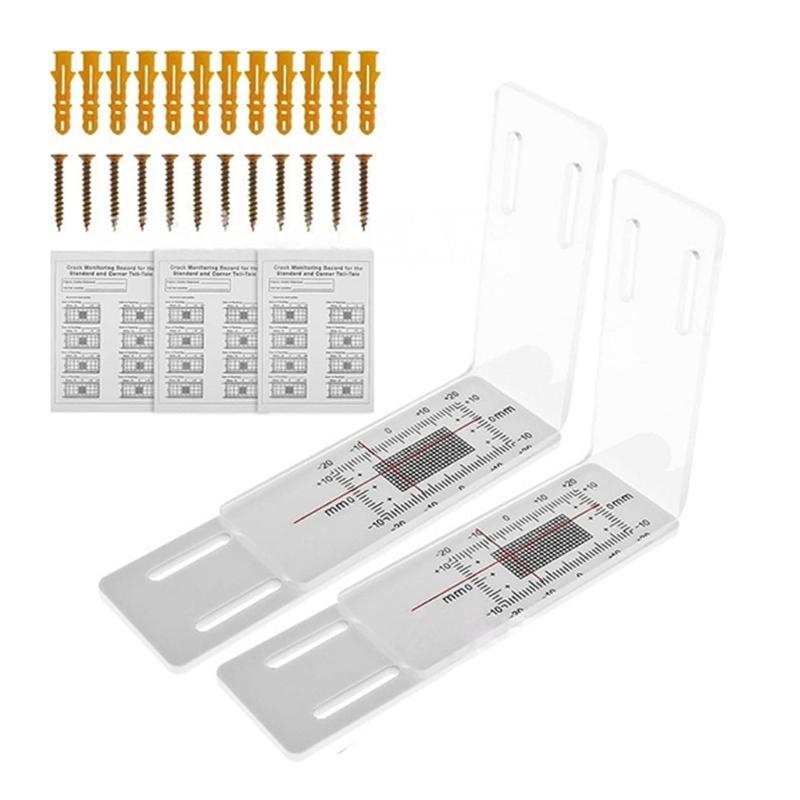 Crack Gauge Ruler Wall Crack Monitoring Record Accurate Crack Monitoring Record Tool Crack Monitors Gauge