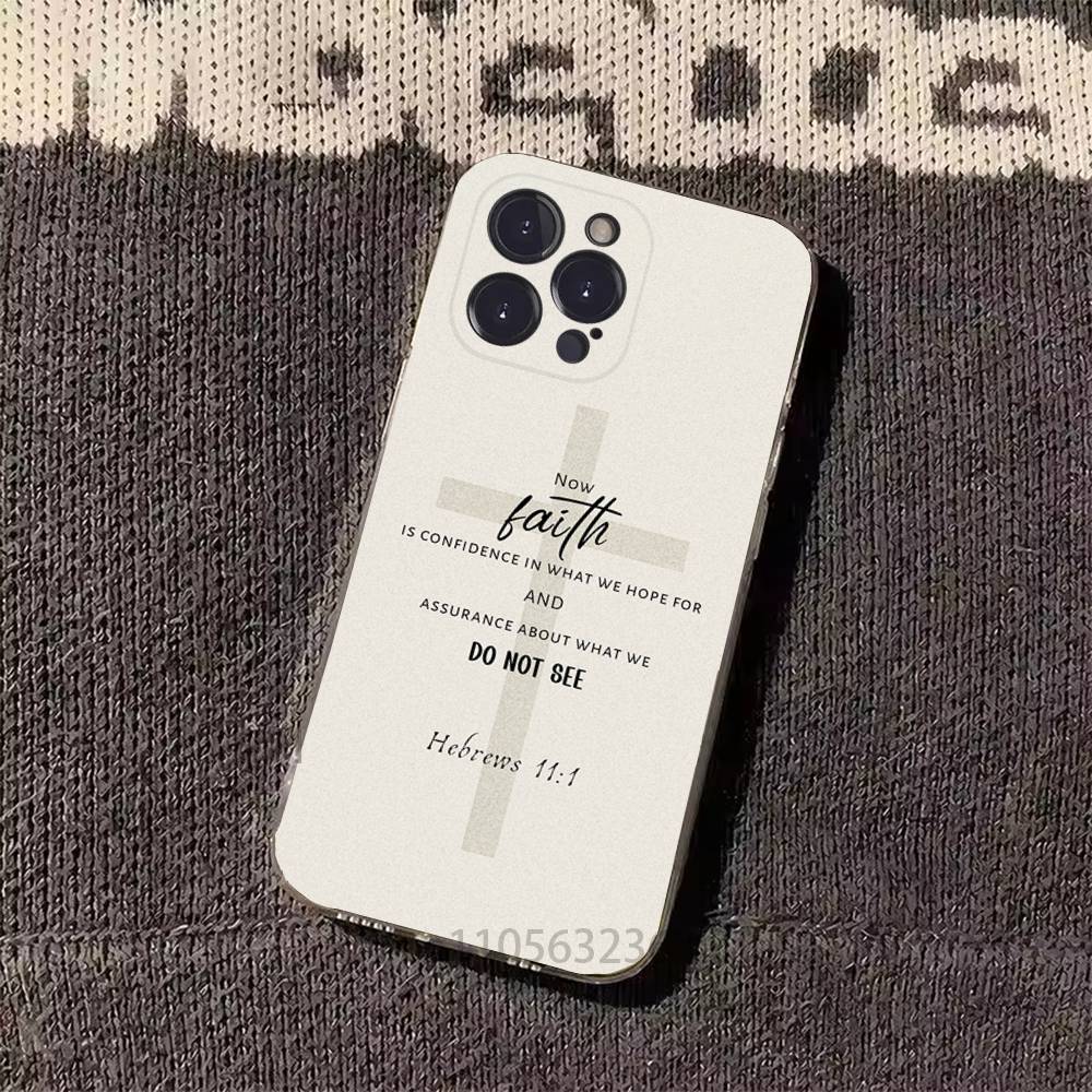 God Jesus Bible Verse Isaiah Phone Cases For iPhone 17 16 15 14 13 12 11 Pro Max Plus Luxury Camera Protection Plastic