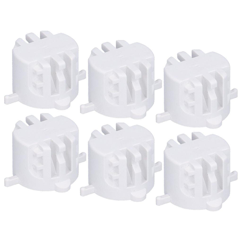 25mm Surfboard Tail Rudder Slot Foot Rope Round Cup Fin Plugs with Screws Key Wrench blanc