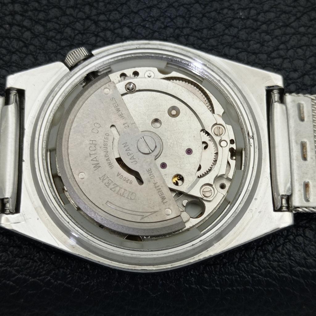 Citizen AUTOMATICKÉ 8200 VINTAGE JAPONSKÉ PÁNSKÉ HODINKY S MODRÝM CIFERNÍKEM a500258-2 R151b-a500258