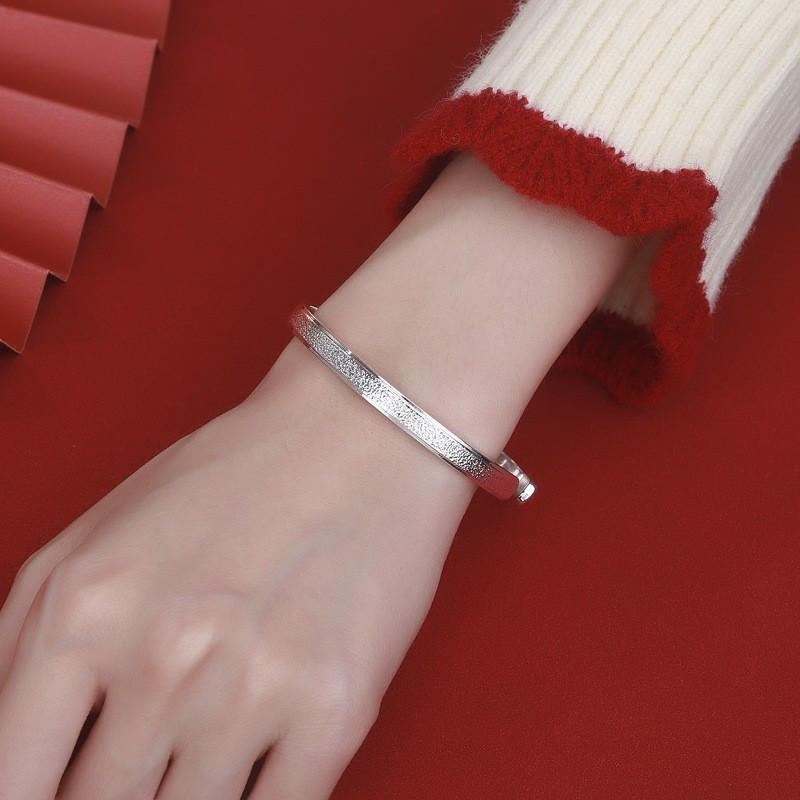 New Love Like Stars Bracelet, Women's Frosted Solid Bracelet, Feeling Like First Time Silver Bracelet, Young Friend Gift
