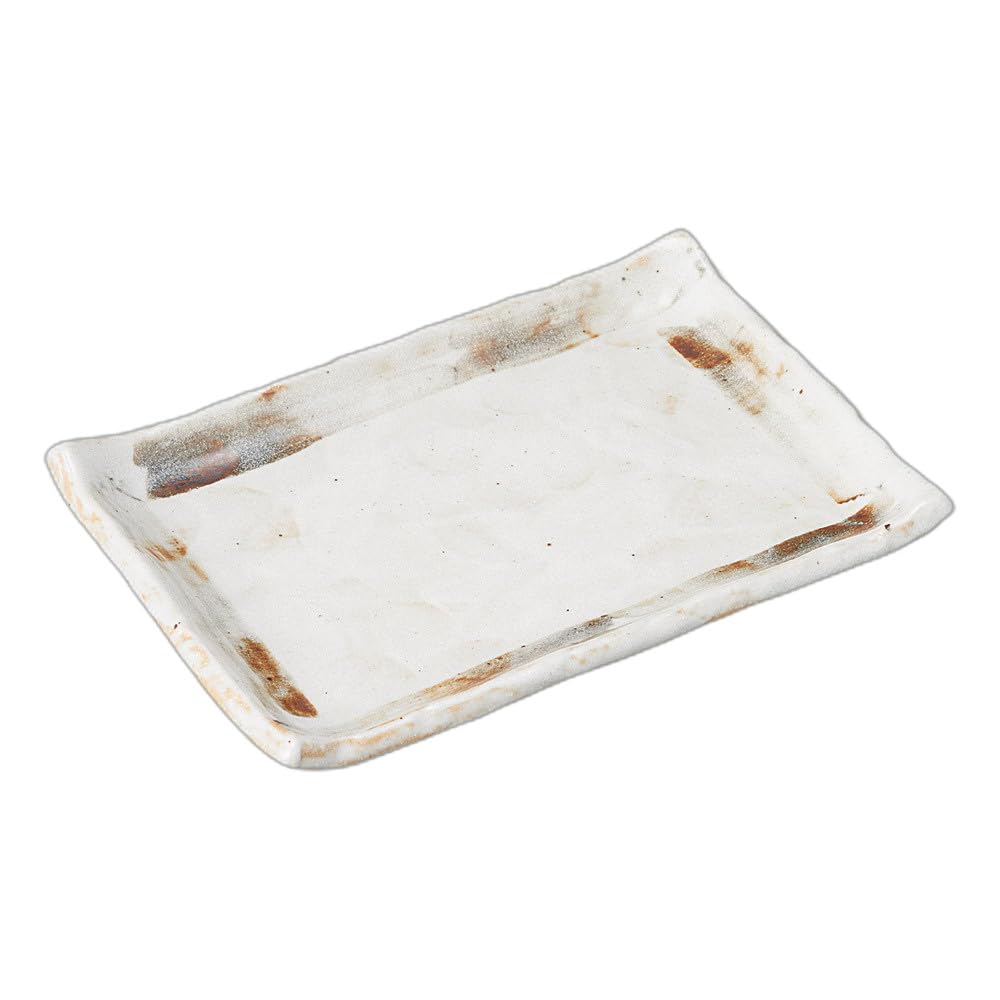 

Прямоугольная тарелка Nezumi Shino Длинная тарелка 7.0 [20.5×14.5×2см]