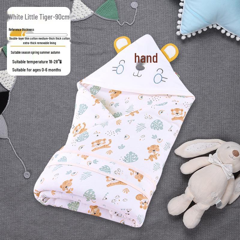 Year of the Rabbit Pure Cotton Thickened Baby Swaddle – Newborn Spring, Autumn, Winter Wrap