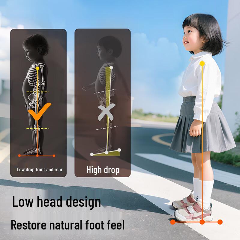 Ginop Kids  Breathable Velcro Walking Shoes GW1800 27.5 (Foot Length 176-180mm)