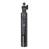 Selfie stick kijek z uchwytem do smartfona teleskopowy tripod 1.3m - czarny