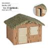 Thatched Cottage Farm Scene Model: Horse Washing, Poultry Ranch, Sandbox Scenery Ornament