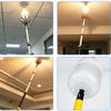 Light Bulb Changer Head with Aluminum Body, Manual Overhead Service Tool for Hard-to-Reach Ceiling Lighting Use