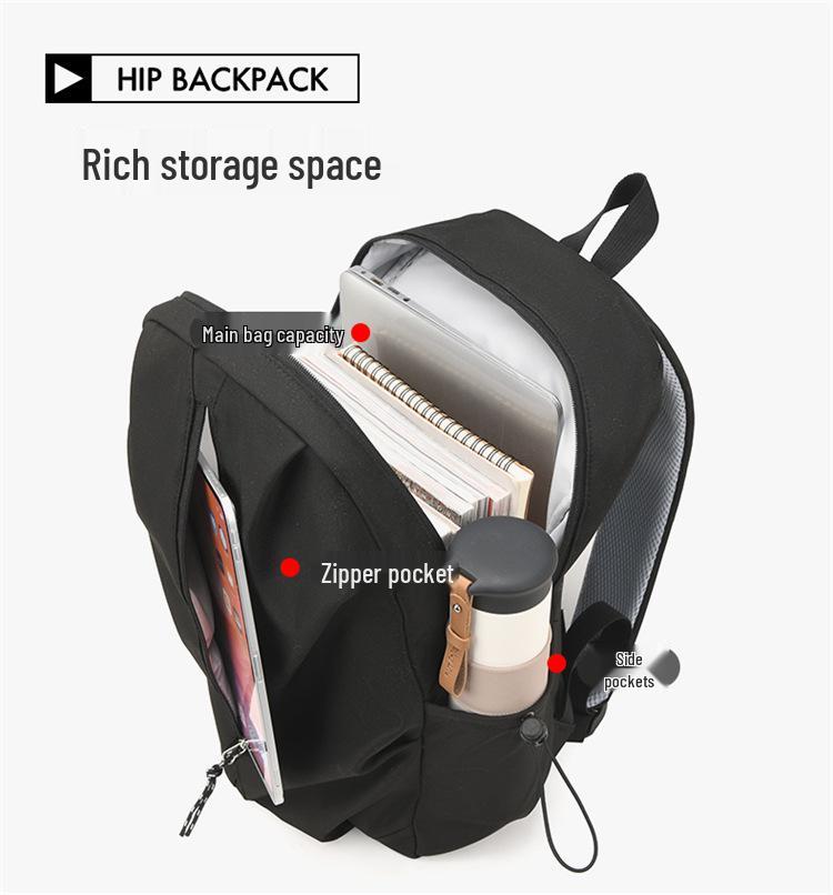 Damski Lekki Plecak Podróżny o Dużej Pojemności - Jednolity Kolor, Podwójne Ramię, Przyjazny dla Laptopa na Studia i do Turystyki Górskiej